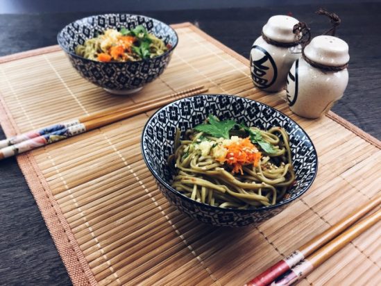 Cha Soba with Spicy Sauce